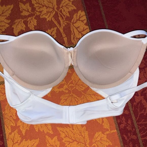 Maidenform push-up bra with plunging neck line, white lace, 34C - Picture 9 of 9